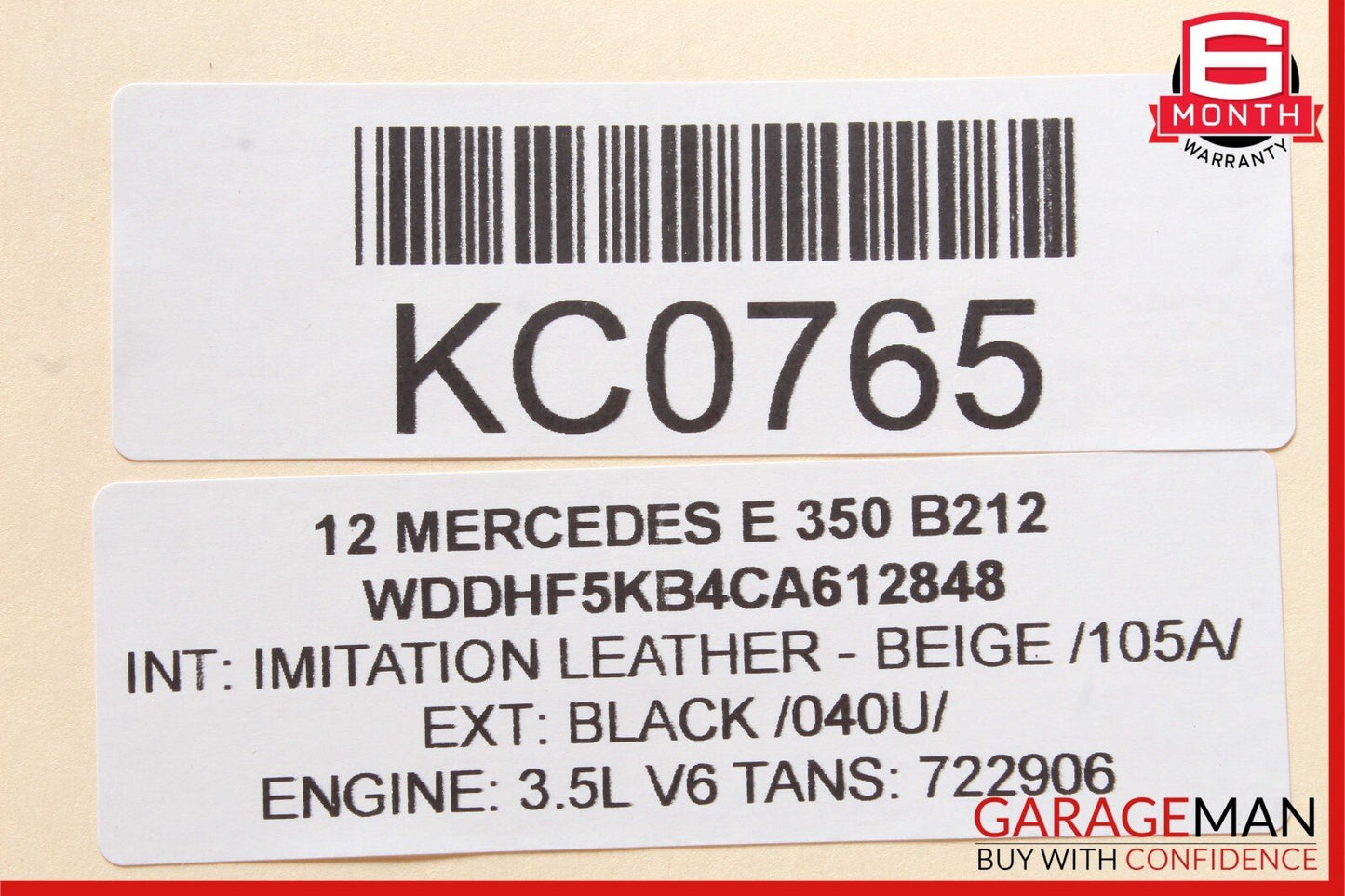 10-13 Mercedes W212 E550 E350 Rear / Front Right Side Door Handle Assembly Black