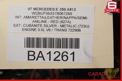 03-09 Mercedes W211 E320 E350 Rear Left Driver Side Exterior Door Handle Silver