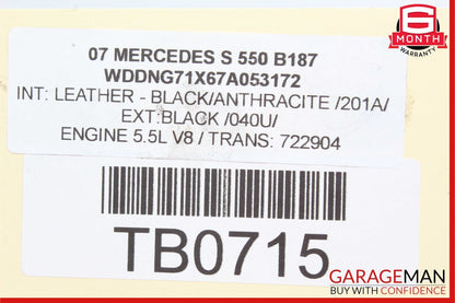 07-09 Mercedes W221 S550 Left Side Power Steering Rack & Pinion Control Arm RWD