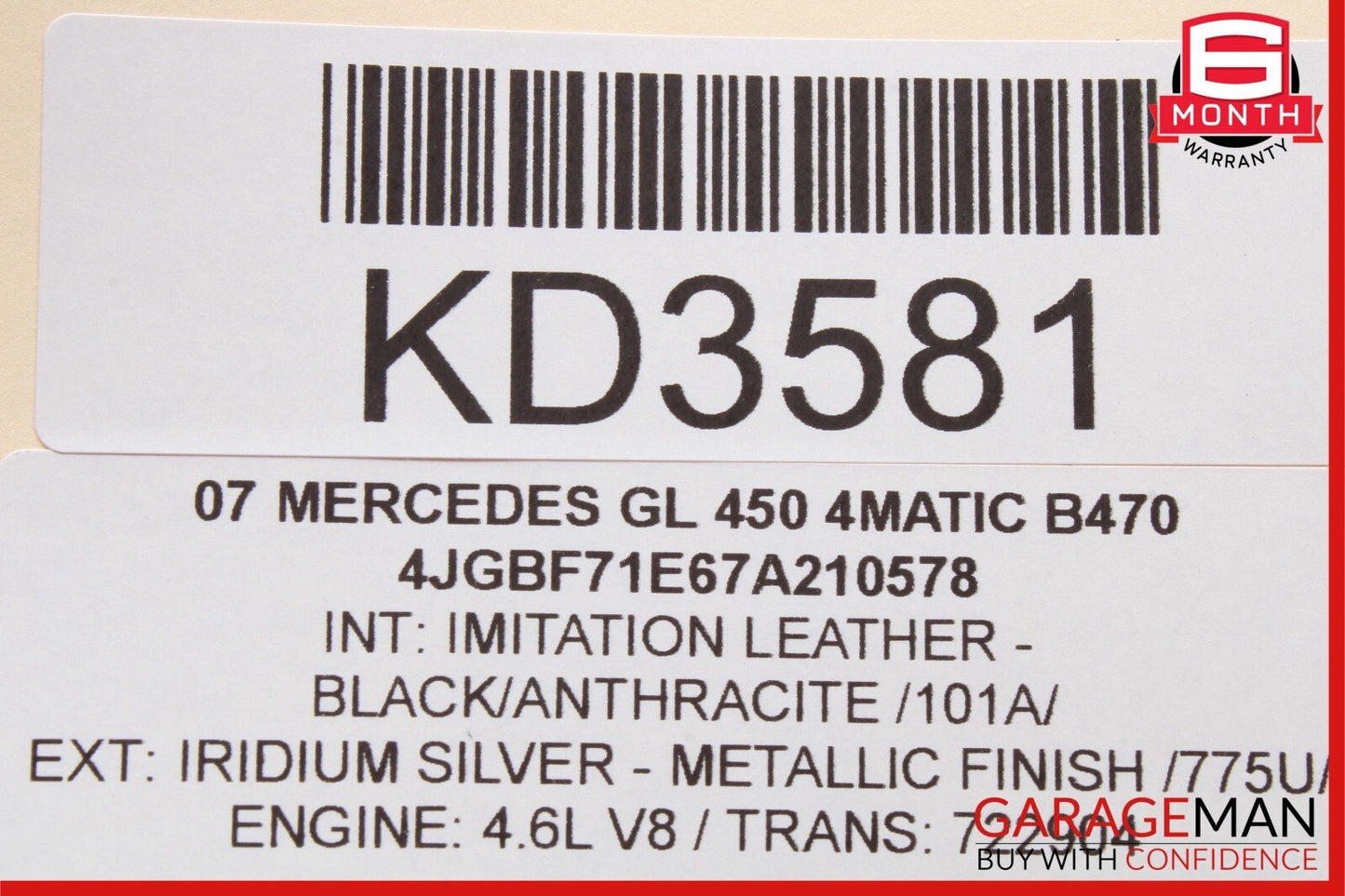 03-12 Mercedes X164 GL450 GL550 R500 Front Right Side Seat Control Module OEM