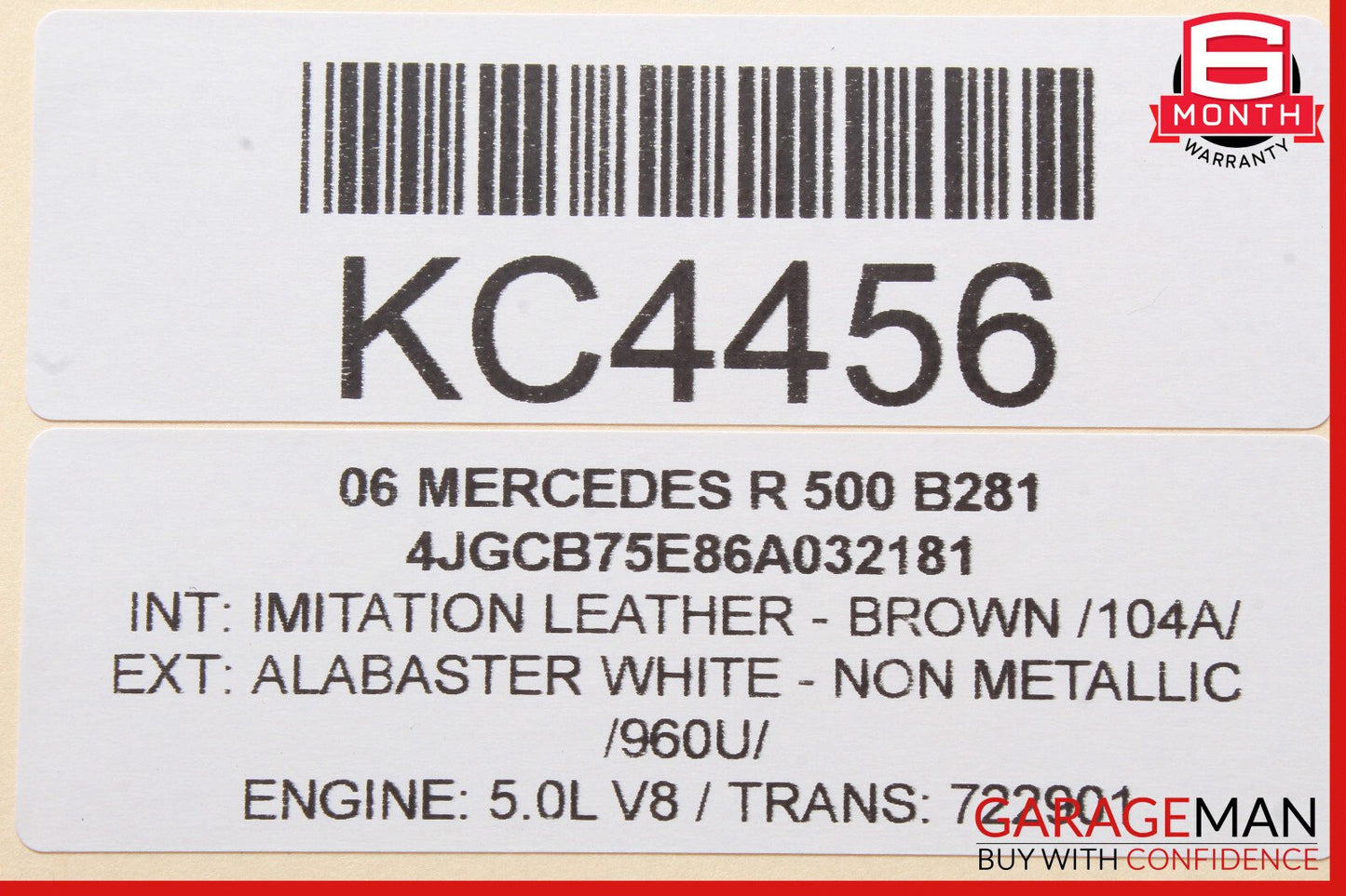 06-13 Mercedes W251 R500 R320 R63 AMG Rear Left Side Quarter Window Motor OEM