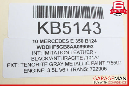 10-16 Mercedes W212 E350 E400 C300 E63 Interior Rear View Mirror Assembly Black