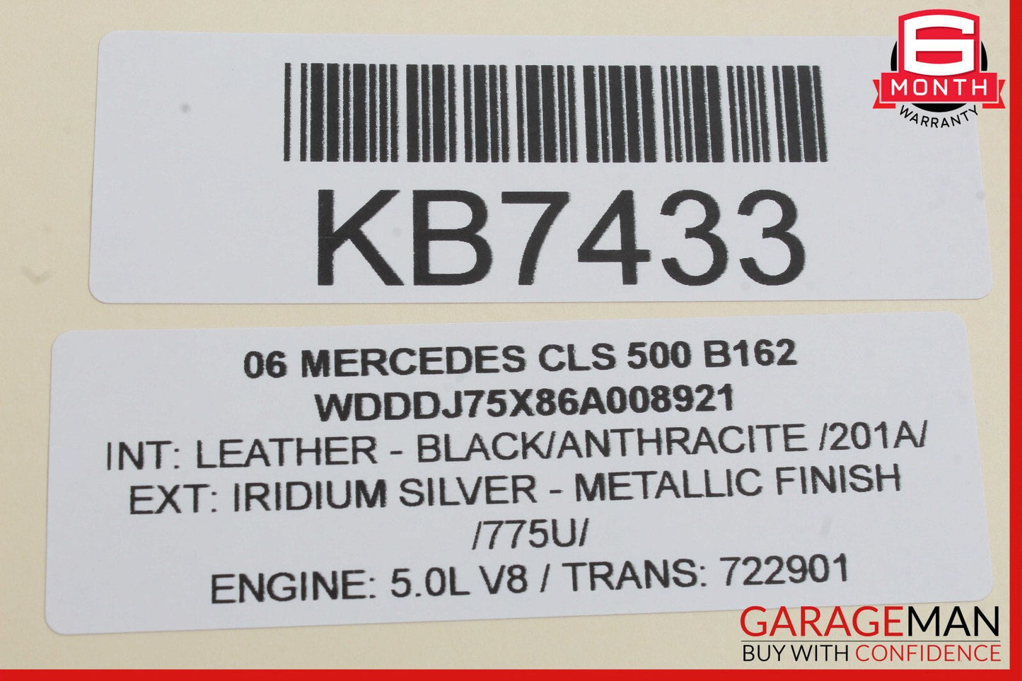 06-11 Mercedes W219 CLS500 Front Right Side Exterior Door Handle OEM