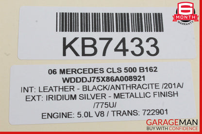 06-11 Mercedes W219 CLS500 Front Right Side Exterior Door Handle OEM