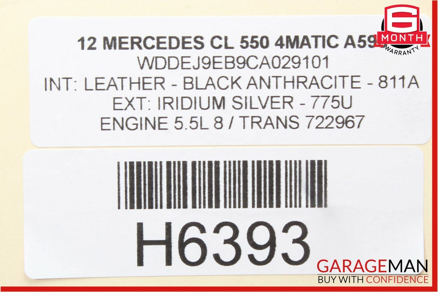 07-13 Mercedes W216 CL550 CL65 AMG Center Console Ash Tray Ashtray Trim Lighter