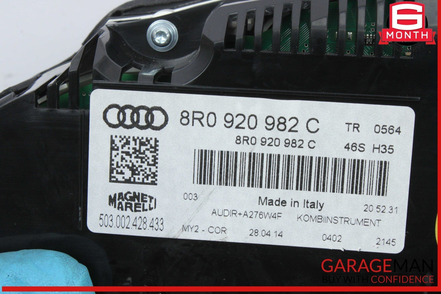 14-17 Audi SQ5 Speedometer Instrument Cluster Gauge 8R0920982C OEM