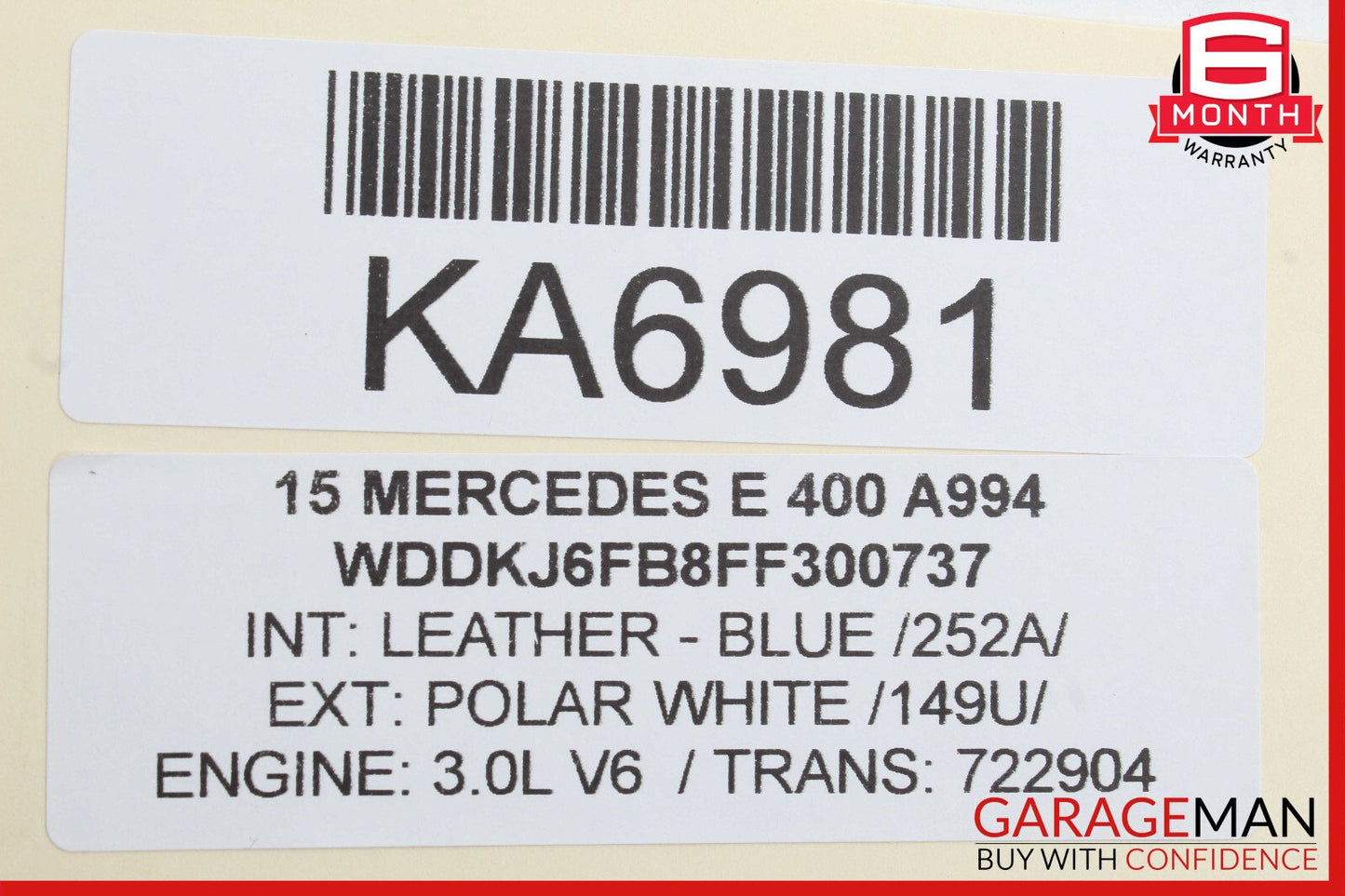 08-17 Mercedes W207 E400 Coupe Rear Left or Right Axle CV Half Shaft OEM