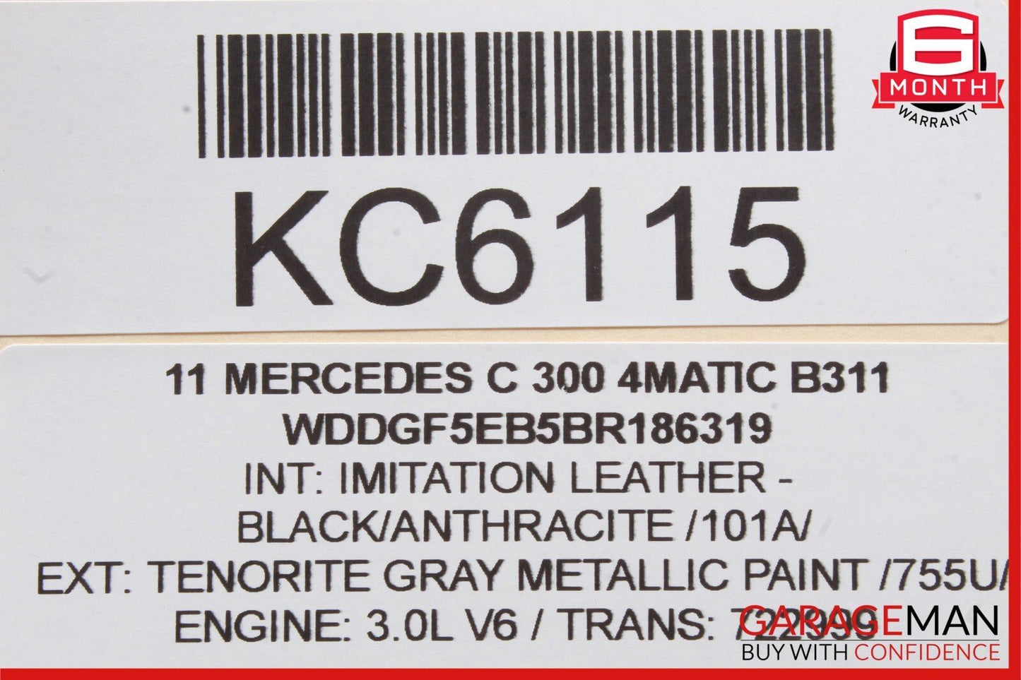 08-11 Mercedes-Benz C300 C-Class W204 Speedometer Instrument Cluster 2049001505