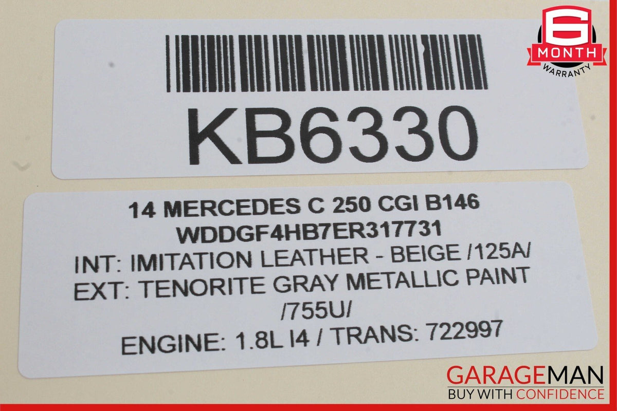08-14 Mercedes W204 C300 E350 Sedan Front Left Side Door Window Regulator Motor