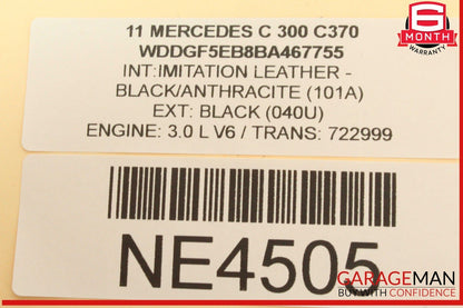 08-11 Mercedes W204 C300 C350 C63 AMG Interior Top Upper Rear View Mirror OEM