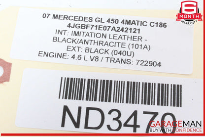 07-12 Mercedes X164 GL450 4MATIC Third Seat Row Power Folding Control Module OEM