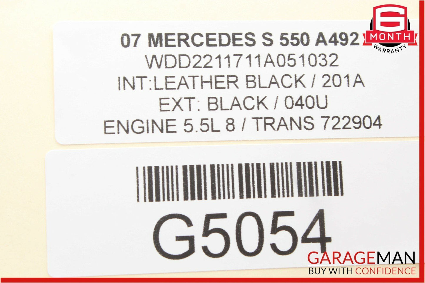 07-09 Mercedes W221 S550 S600 Front Right Under Seat Controller Module