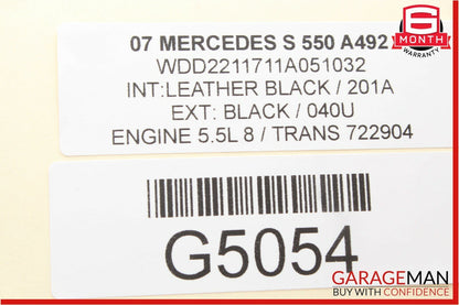 07-09 Mercedes W221 S550 S600 Front Right Under Seat Controller Module