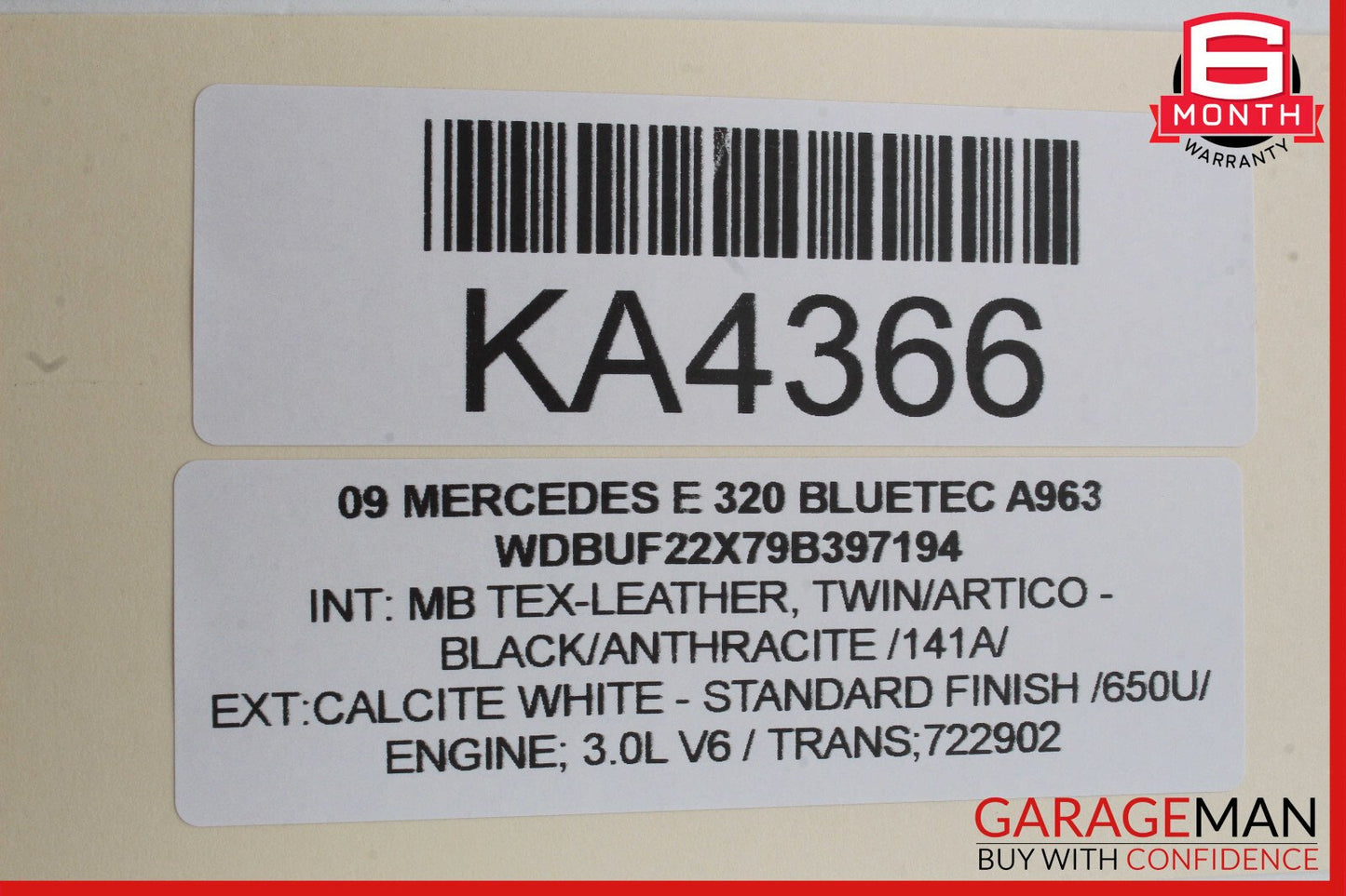 03-09 Mercedes W211 E320 E550 Rear Left Driver Side Window Regulator Motor OEM