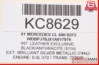 00-06 Mercedes W215 CL600 Front Left / Right Seat Head Rest Headrest Anthracite
