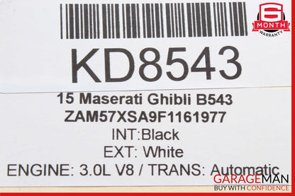 14-17 Maserati Ghibli M157 Gauge Dash Speedometer Trim Pad Cover Black