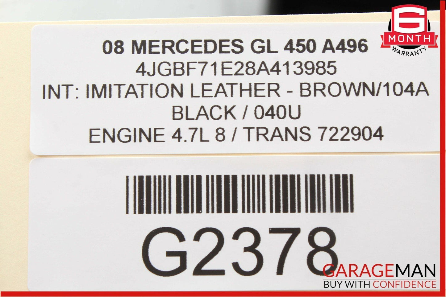 06-13 Mercedes X164 GL450 R350 ML450 Front Right Side Door Control Module