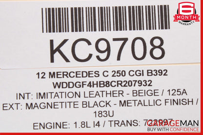 08-14 Mercedes W204 C250 C350 C300 Front Right Door Lock Latch Actuator OEM