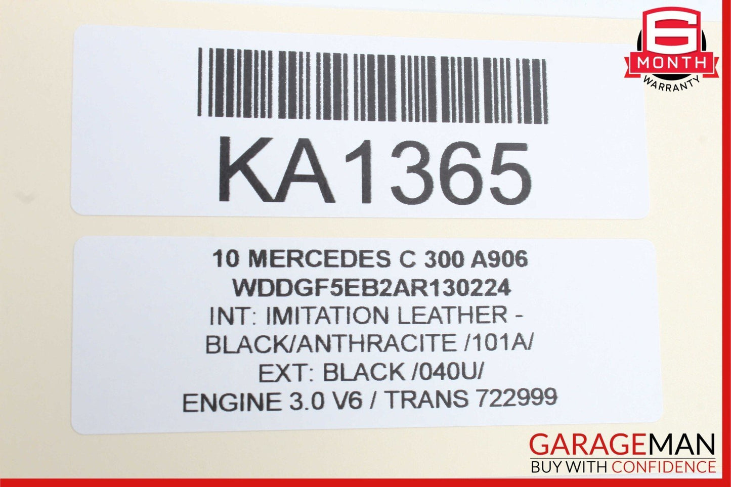 08-14 Mercedes W204 C350 C300 C63 AMG Rear Left Side Exterior Door Handle Black