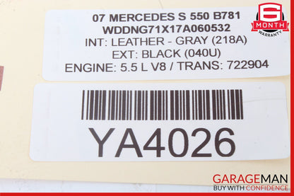 07-14 Mercedes W221 S550 S400 CL550 A/C AC Heater Climate Control Switch OEM