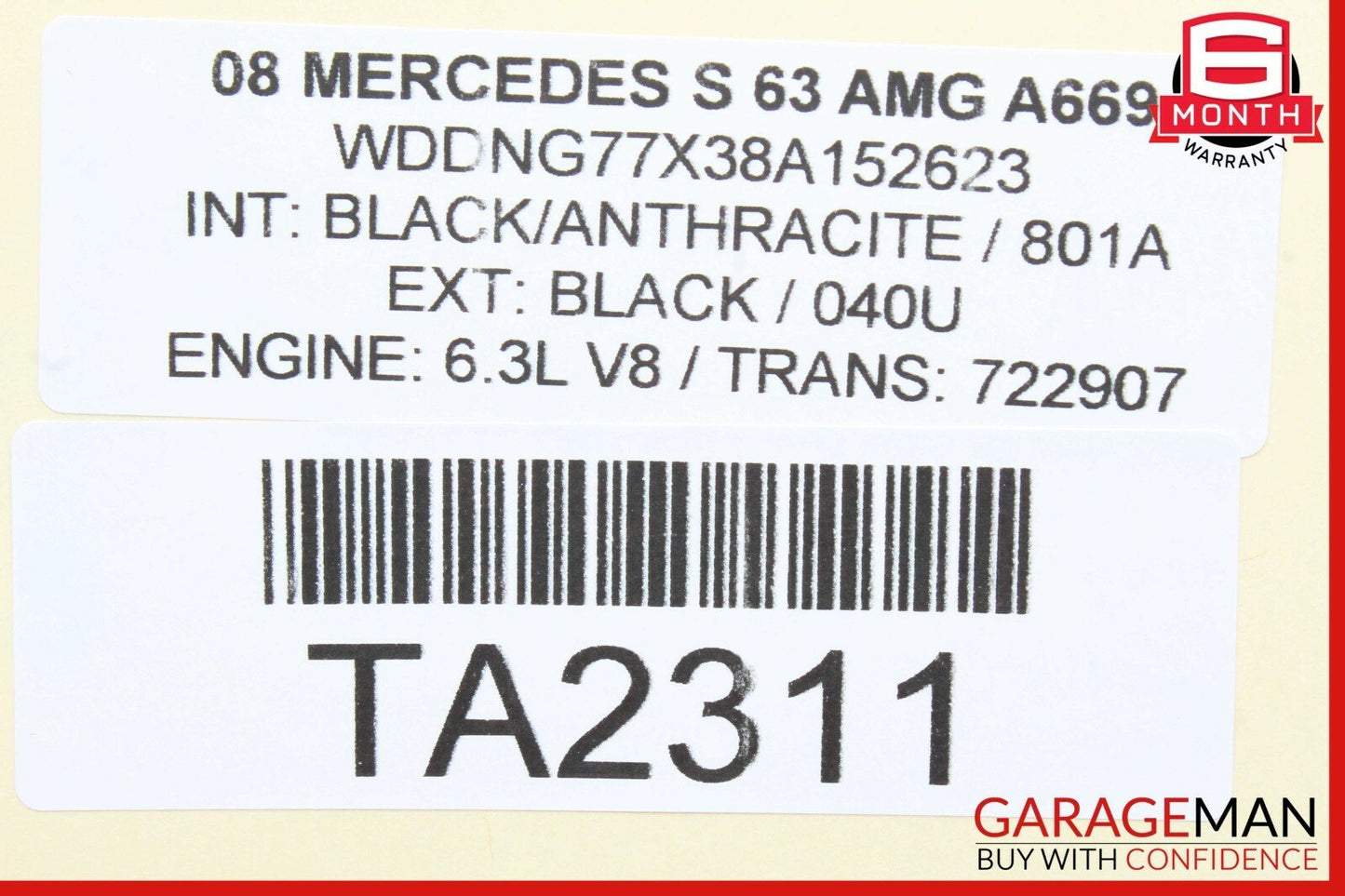 07-13 Mercedes W221 S63 AMG Front Right Passenger Lower Seat Compartment Black