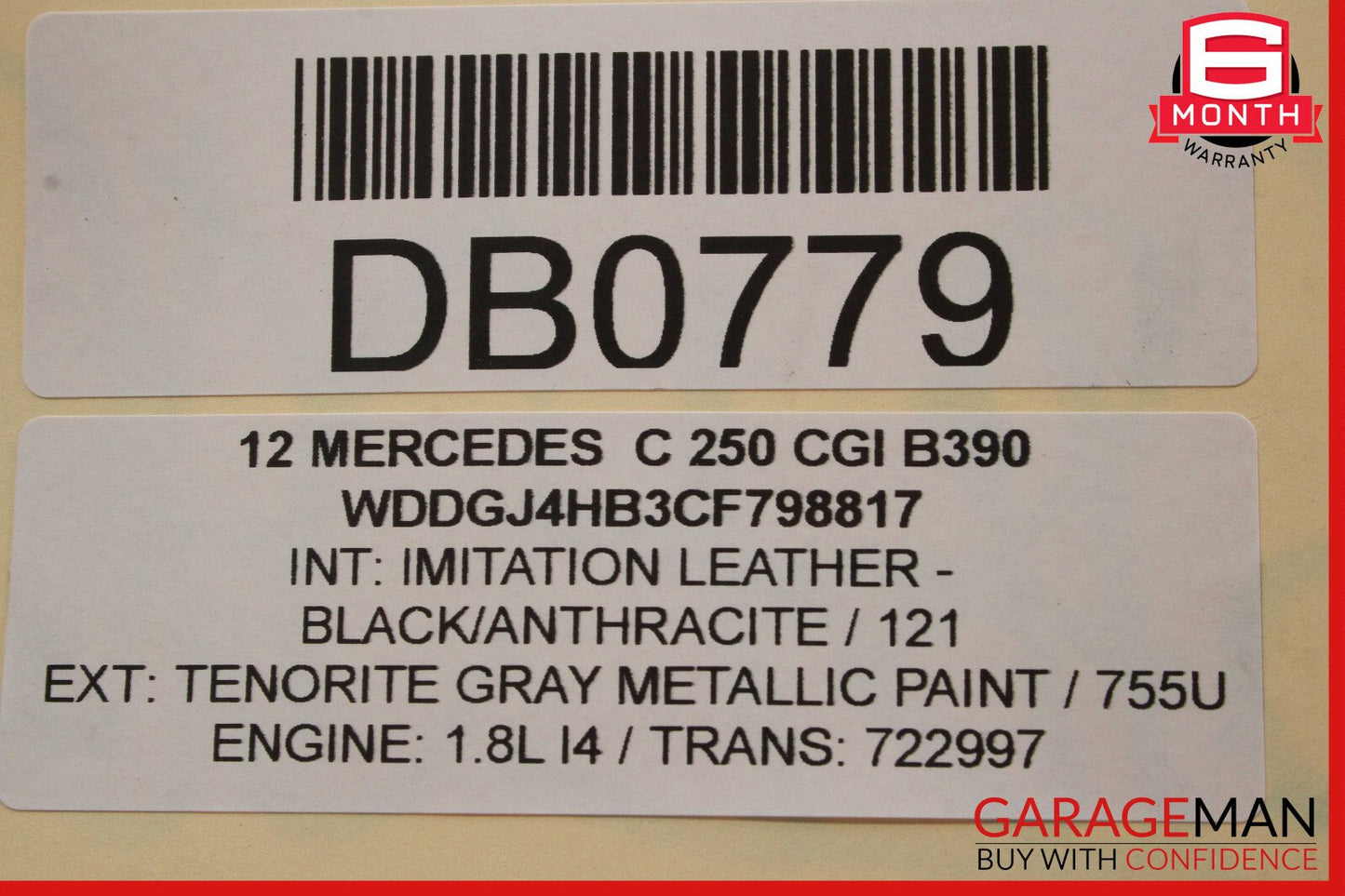 08-14 Mercedes W204 C300 C350 Left Rocker Side Skirt Molding Trim Cover Panel