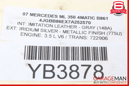 Mercedes W164 ML350 E350 Front Left Side Engine Timing Chain Cover Plate OEM