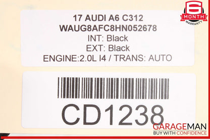 12-18 Audi A6 Front Bumper Reinforcement Impact Crash Bar Beam OEM