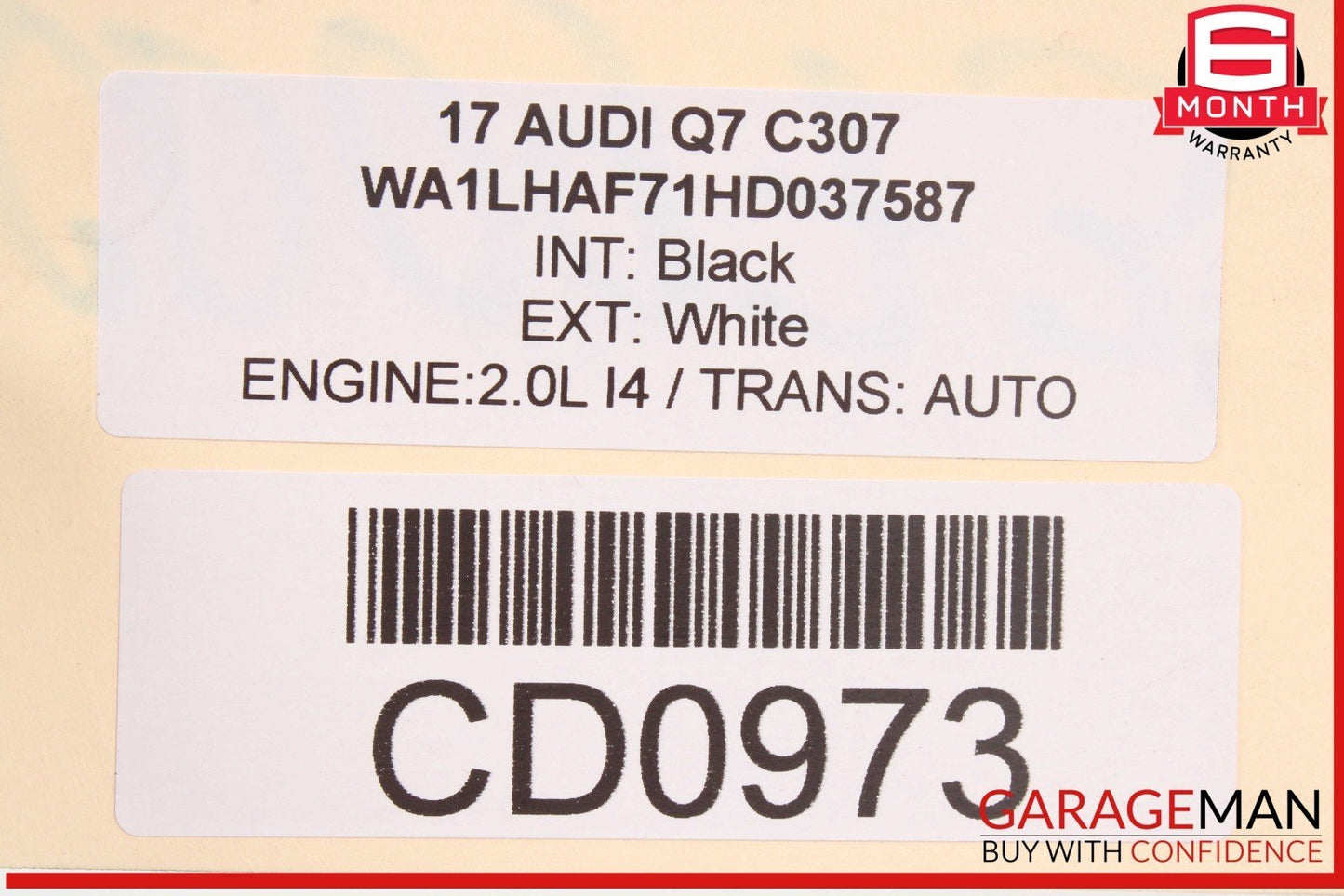 17-19 Audi Q7 Rear Exhaust Muffler w/ Tips OEM