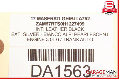 14-17 Maserati Ghibli Front Right Passenger Seatbelt Seat Belt Retractor Black