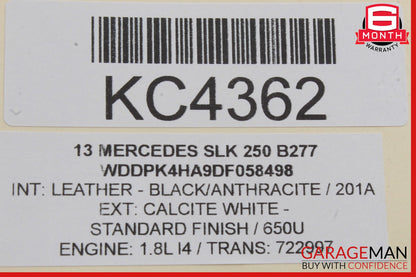 12-20 Mercedes R172 SLK250 Convertible Top Hydraulic Pump Motor OEM