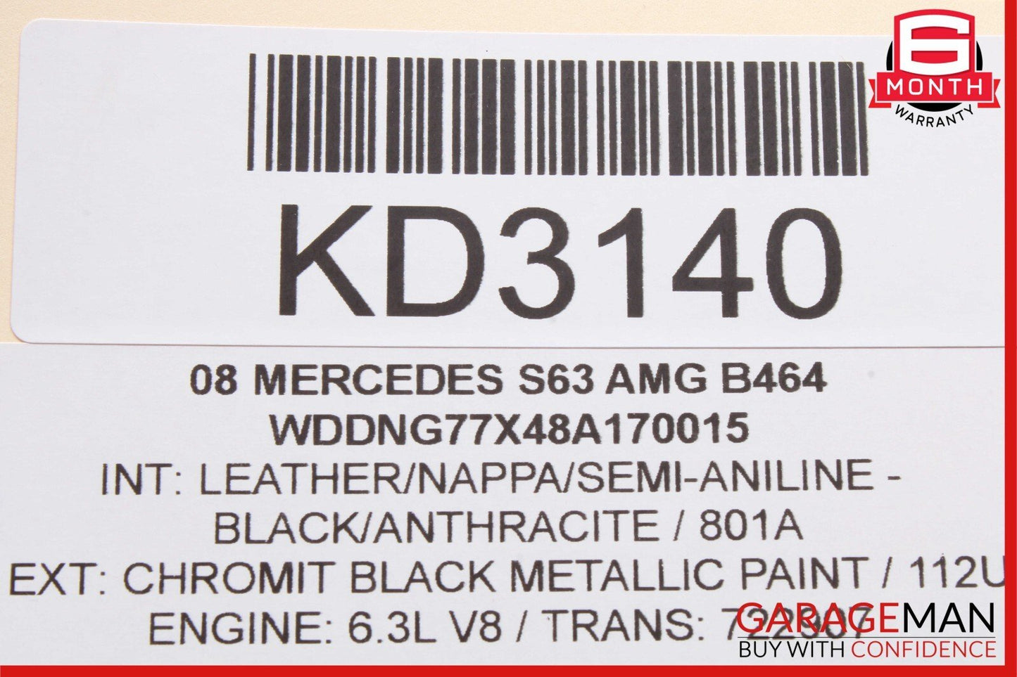 07-09 Mercedes W216 CL550 S63 Night Vision Camera Control Module 2218709693 OEM