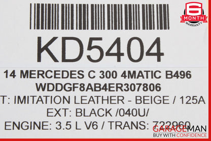 08-17 Mercedes W204 C300 E350 Trunk Lid Latch Lock Actuator OEM