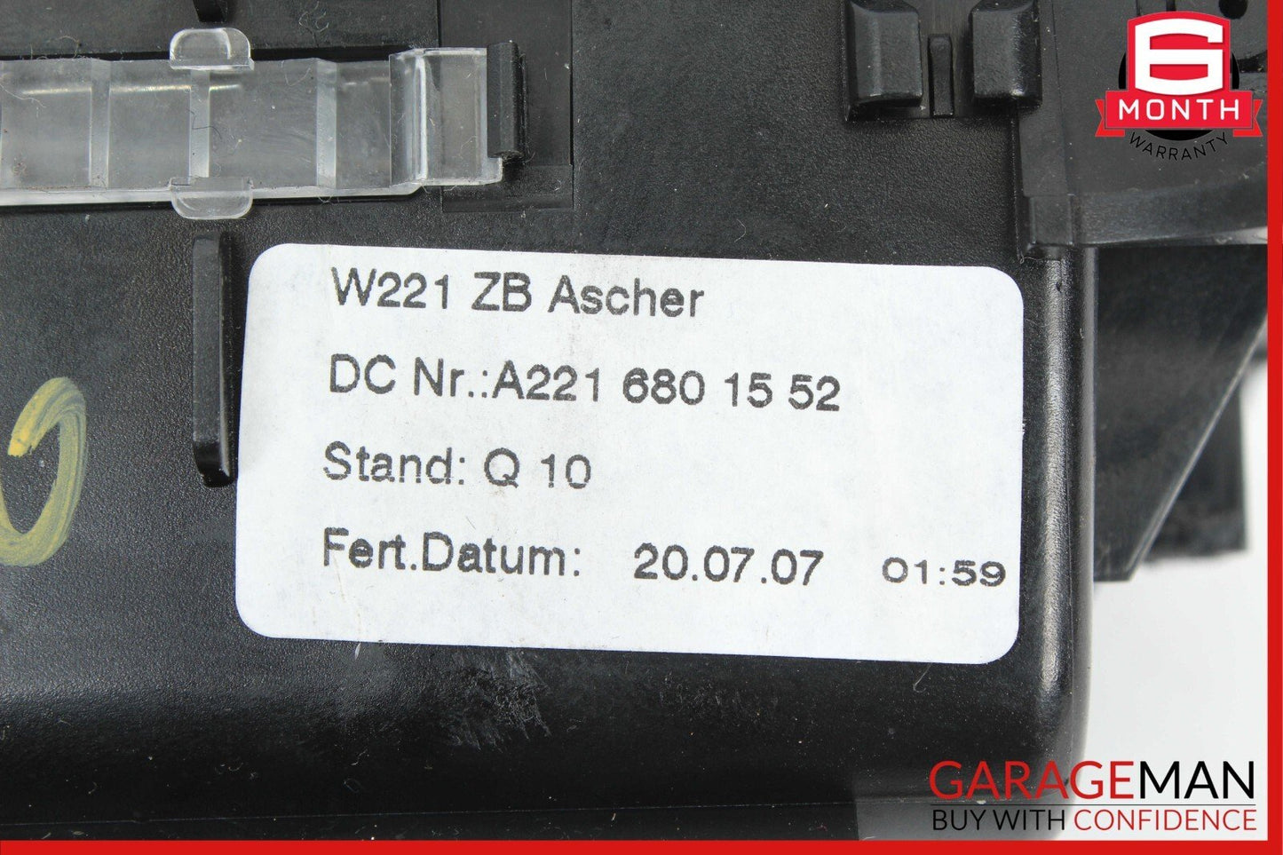 07-09 Mercedes W221 S550 S65 AMG Center Console Ashtray Lighter Compartment Trim