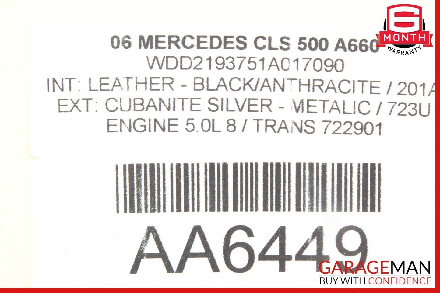 06-11 Mercedes W219 CLS500 CLS550 Rear Left Driver Door Control Module Unit OEM