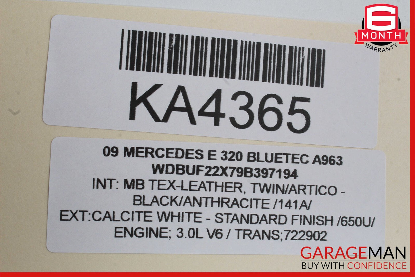 03-09 Mercedes W211 E350 E500 Front Left Driver Side Window Regulator Motor OEM