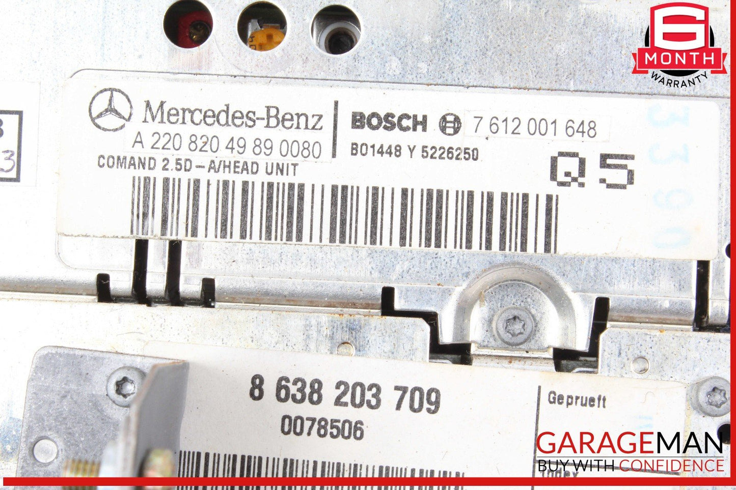 00-02 Mercedes W215 CL55 AMG S500 Navigation Command Head Unit GPS CD OEM