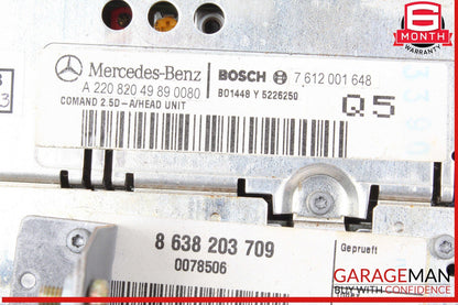 00-02 Mercedes W215 CL55 AMG S500 Navigation Command Head Unit GPS CD OEM