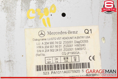 08-11 Mercedes W204 C300 Head Unit Navigation Command Command CD Player OEM