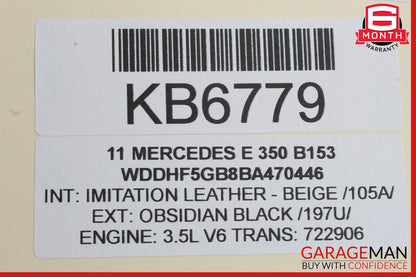 08-16 Mercedes W212 E350 E550 Sedan Rear Left Side Door Lock Latch Actuator OEM