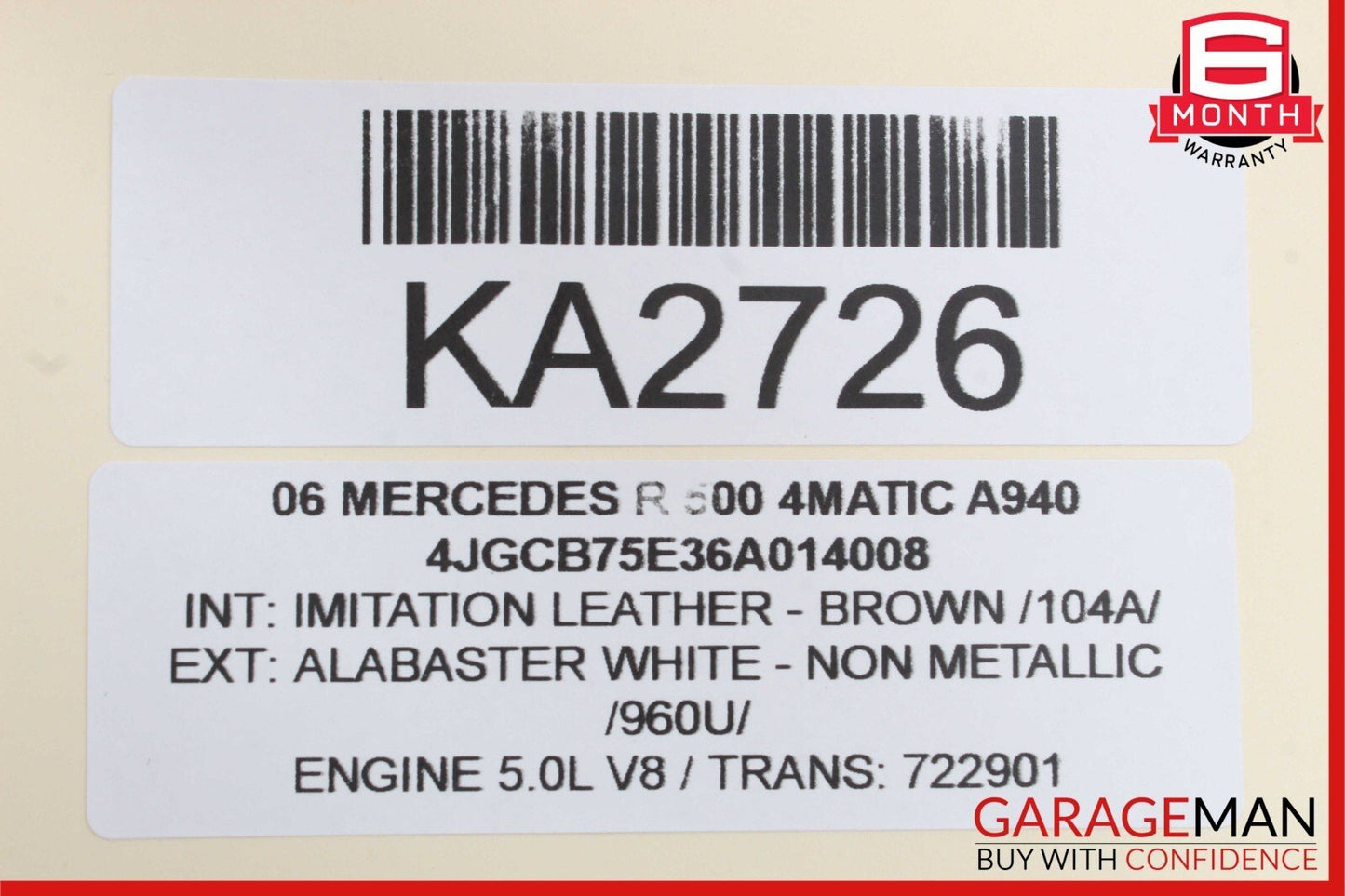 06-13 Mercedes R500 ML350 GL450 Valeo Rear Window Windshield Glass Wiper Motor