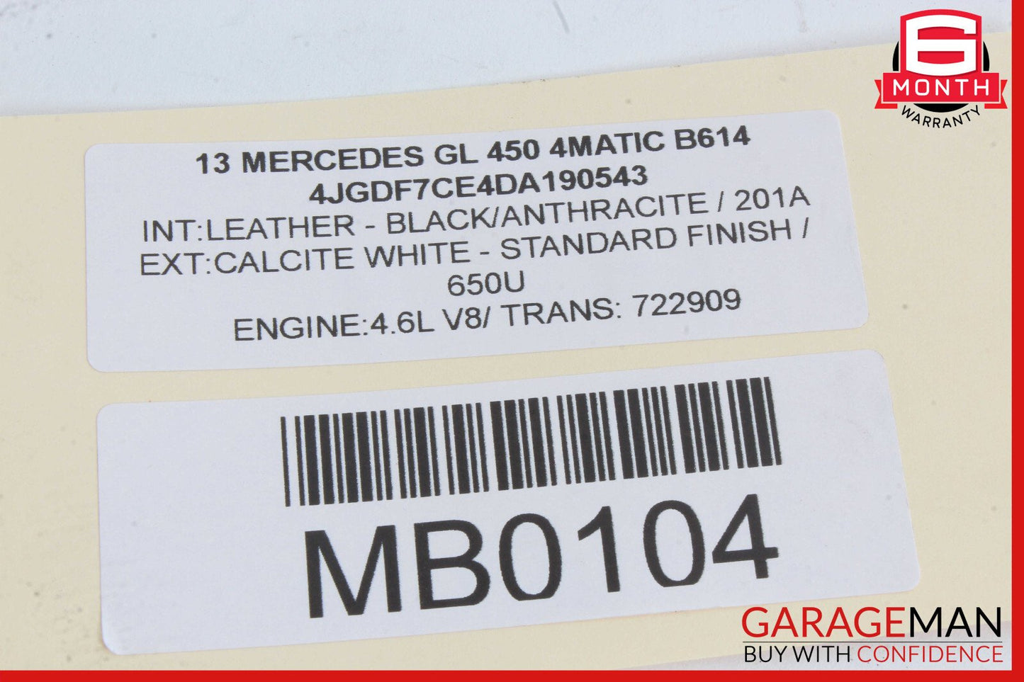 12-18 Mercedes X166 GL450 Front Right / Left Engine Timing Chain Cover Plate