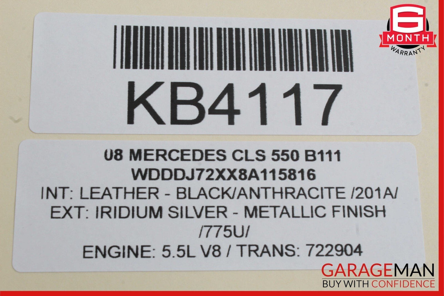 06-11 Mercedes W219 CLS550 CLS500 Front Right Side Exterior Door Handle OEM