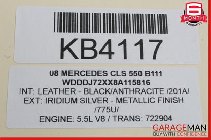06-11 Mercedes W219 CLS550 CLS500 Front Right Side Exterior Door Handle OEM