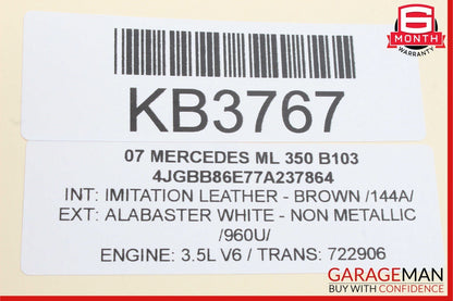 06-13 Mercedes W164 ML350 CLS350 TPMS Tire Pressure Control Module Unit OEM