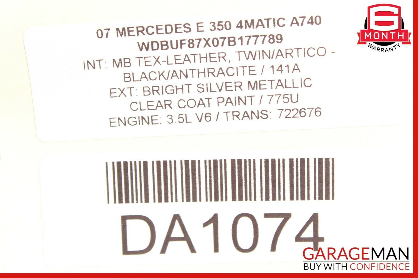 03-09 Mercedes W211 E350 E550 Front Left Driver Side Door Control Module OEM