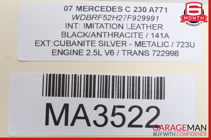 01-07 Mercedes W203 C230 Front Left Side Lower Control Arm 203 10 OEM