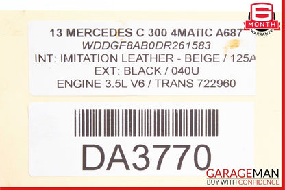 08-11 Mercedes W204 C300 Transmission Flywheel Fly Wheel Flexplate OEM