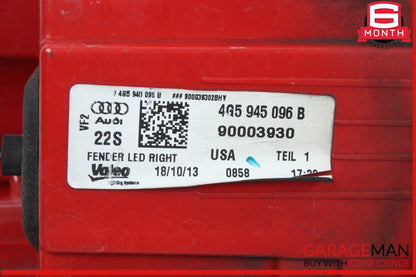 12-15 Audi A6 Rear Right Passenger Side Outer Tail Light Lamp LED 4G5945096B OEM