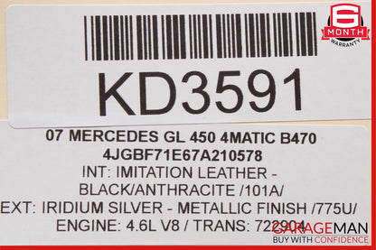 06-13 Mercedes X164 GL450 R350 GL550 Front Left Driver Door Control Module OEM